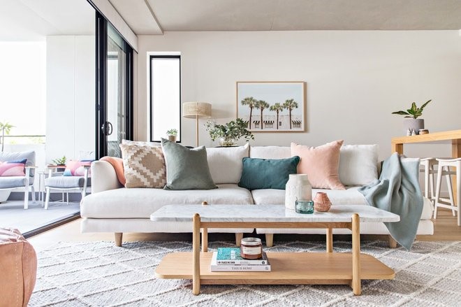 Scandinavian Living Room by Lauren Keenan Home